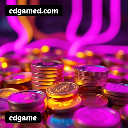 App cdgame para iOS e Android — interface mobile, login biométrico e PIX integrado